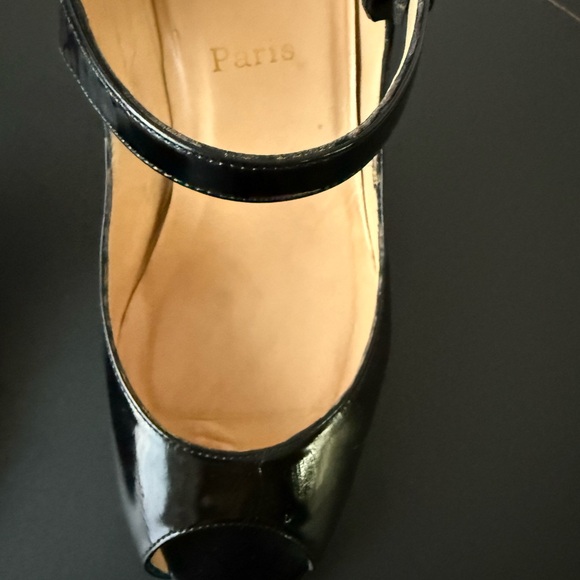 Christian Louboutin Black Peep Toe Heels - Picture 16 of 16